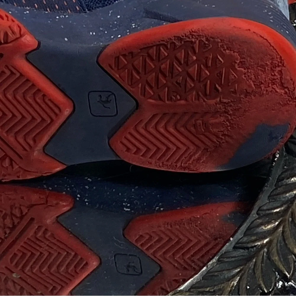 AND1 Kids Navy and Crimson Sneakers